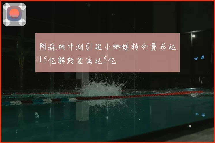 阿森纳计划引进小蜘蛛转会费或达15亿解约金高达5亿